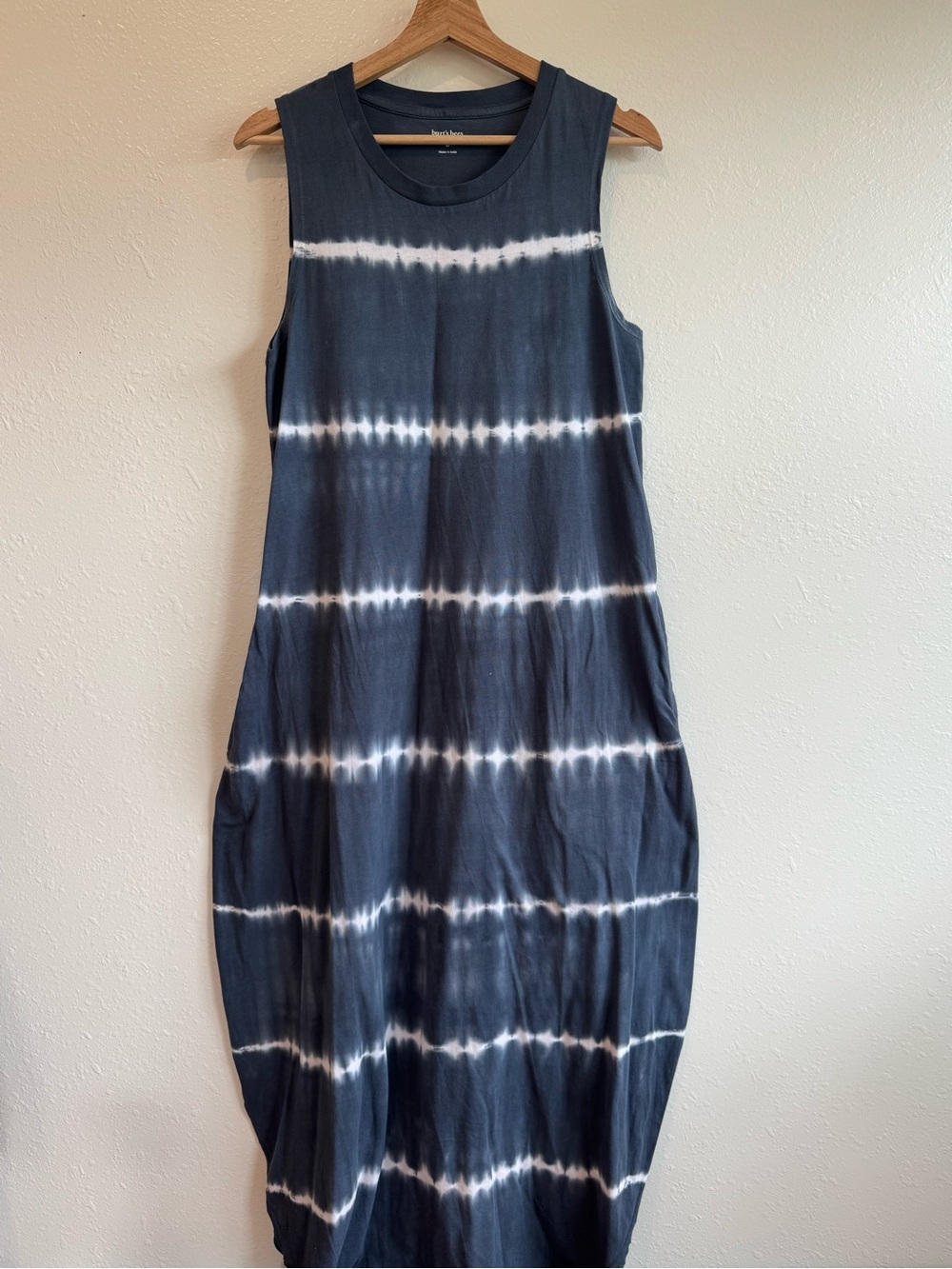 Burt's Bees 100% Cotton Maternity Tie-Dye Maxi Dress | Size M